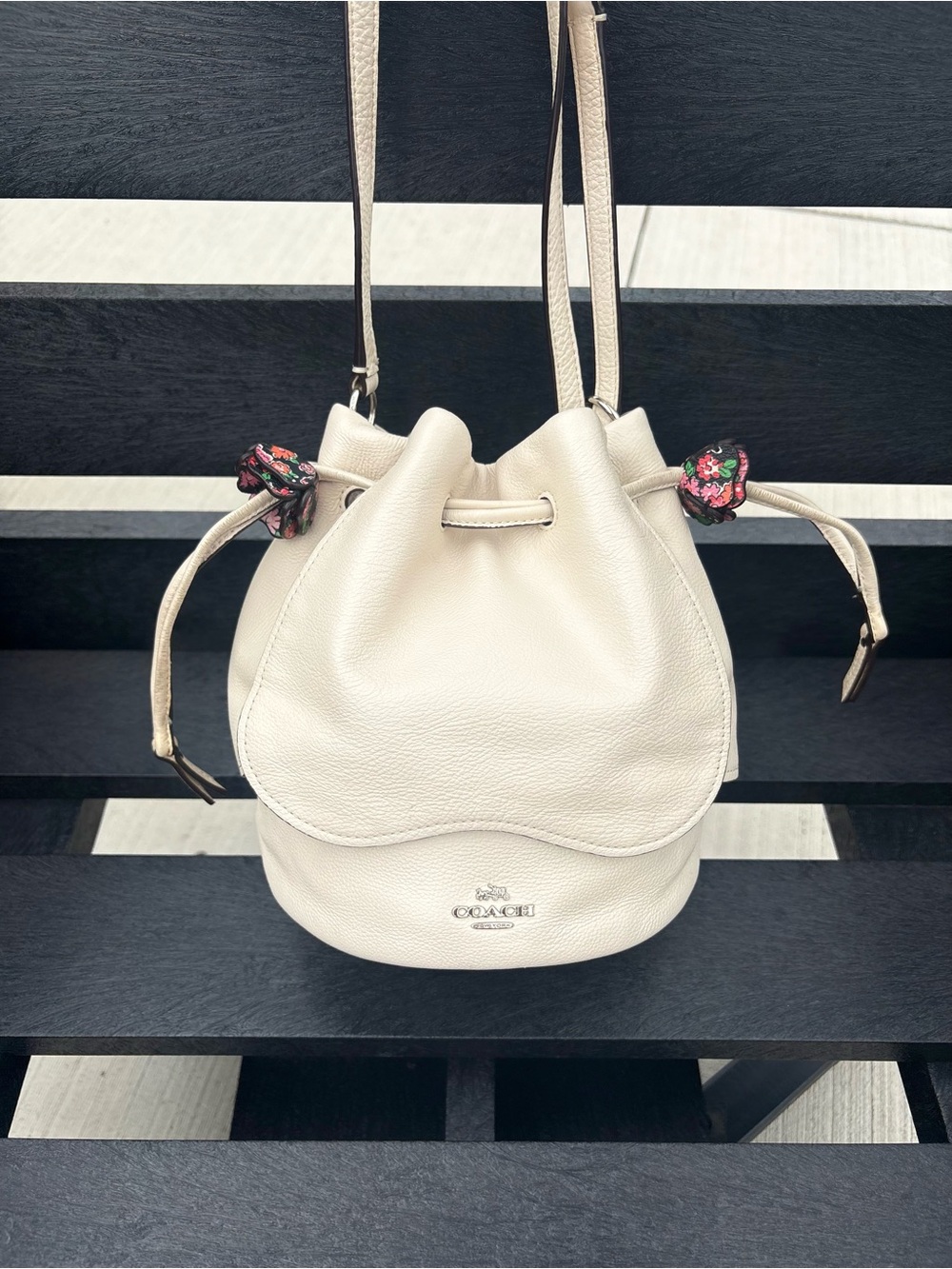 Coach Limited Edition Petal Drawstring Bag